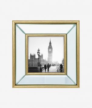 Gold Beveled Mirror Picture